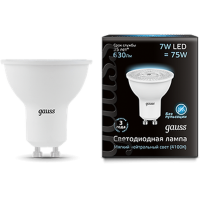 Светодиодная лампа Gauss Black LED MR16 GU10 7W 4100K 101506207 x10