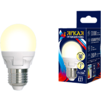 Светодиодная лампа Uniel Яркая LED-G45 7W/WW/E27/FR PLP01WH UL-00002420