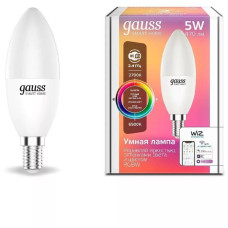 Светодиодная лампа Gauss Smart Home Candle Е14 5W 470lm 2700-6500К RGBW, диммируемый 1190112