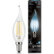 Светодиодная лампа Gauss Black Filament LED Candle Tailed E14 5W 4100K 104801205