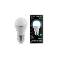 Светодиодная лампа Gauss Black LED Globe E27 6.5W 4100K 105102207