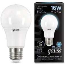 Упаковка светодиодных ламп Gauss Black LED A60 E27 16W 4100K 102502216 x10