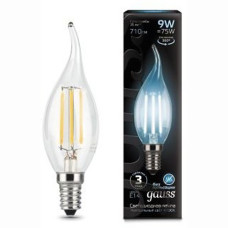 Светодиодная лампа Gauss Black Filament LED Candle Tailed E14 9W 4100K 104801209