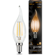 Светодиодная лампа Gauss Black Filament LED Candle Tailed E14 5W 2700K 104801105