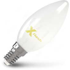 Светодиодная лампа X-flash Filament C35 E14 4W 220V 4000K матовая 48502