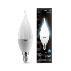 Светодиодная лампа Gauss Black LED Candle Tailed E14 6.5W 4100K 104101207
