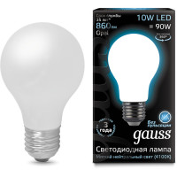 Светодиодная лампа Gauss Black Filament LED A60 Opal E27 10W 4100К 102202210