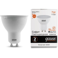 Светодиодная лампа Gauss Elementary LED MR16 GU10 7W 3000K 13617 x10