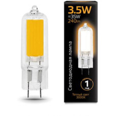 Светодиодная лампа Gauss Black LED G4 3.5W 3000K Glass 107807103