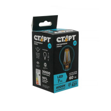 Светодиодная лампа СТАРТ LED F-GLSE27 7W40 4640033428646