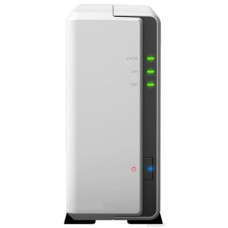 Synology DS120j Сетевое хранилище DC 800MhzCPU/ 512Mb/ up to 1HDDs/ SATA(3,5'')/ 2xUSB2.0/ 1GigEth/ iSCSI/ 2xIPcam (up to 5)/ 1xPS/ 2YW"
