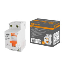 TDM SQ0202-0503 АВДТ 32 2P(1P+ N) C 16А 30мА 4,5кА тип АС