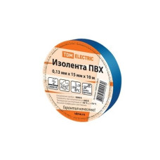 TDM SQ0526-0025 Изолента ПВХ 0,13*15мм Синяя 10м