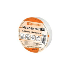 TDM SQ0526-0011 Изолента ПВХ 0,13*15мм Белая 20м