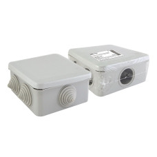 TDM SQ1401-1255 Распаячная коробка ОП 100х100х50мм, крышка, IP55, 6 вх. инд. штрихкод