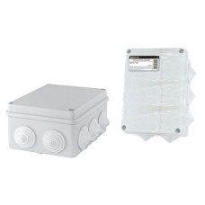 TDM SQ1401-1241 Распаячная коробка ОП 150х110х70мм, крышка, IP44, 10 гермовводов, инд. штрихкод,