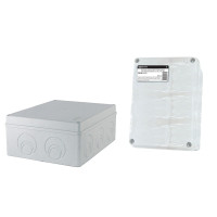 TDM SQ1401-1271 Распаячная коробка ОП 240х195х90мм, крышка, IP44, кабельные ввода d28-3 шт., d37-2 шт.,