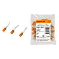 TDM SQ0521-0001 Наконечник штыревой втулочный изолированный (двойной) НШвИ (2) 0,5?8 (100 шт)