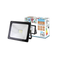 TDM SQ0336-0261 Прожектор светодиодный СДО-04-020Н 20 Вт, 6500 К, IP65, черный, Народный