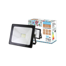 TDM SQ0336-0261 Прожектор светодиодный СДО-04-020Н 20 Вт, 6500 К, IP65, черный, Народный
