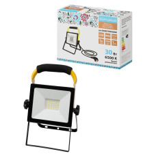 TDM SQ0336-0200 Прожектор светодиодный СДО-04-030Н-П (переносной) 30 Вт, 6500 К, IP65, черный, Народный