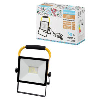 TDM SQ0336-0201 Прожектор светодиодный СДО-04-050Н-П (переносной) 50 Вт, 6500 К, IP65, черный, Народный