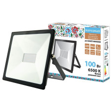 TDM SQ0336-0269 Прожектор светодиодный СДО-04-100Н-У 100 Вт, 6500 К, IP65, черный, Народный