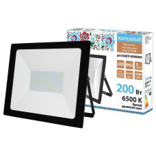 TDM SQ0336-0267 Прожектор светодиодный СДО-04-200Н 200 Вт, 6500 К, IP65, черный, Народный
