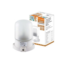 TDM SSQ0303-1501 Светильник НПБ400П настенно-потолочный белый, IP54, 60 Вт, основание-поликарбонат, Народный