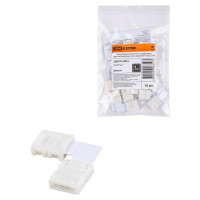 TDM SQ0331-0351 Коннектор для жесткого L-соединения двух светодиодных лент шириной 10 мм,