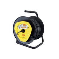 TDM SQ1307-0403 Удлинитель на катушке силовой народный с 1 выносной роз. ПВС 1300 Вт б/з, 40м