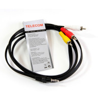 Telecom Кабель соединительный (TAV4545-1.5M) 3.5 Jack (M)/3 RCA (M)