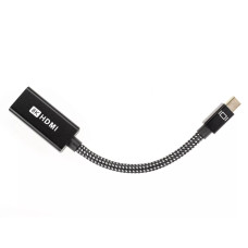 Telecom <TA663> Адаптер miniDP-M -> HDMI-F 4K@120Hz, 8K@30Hz, оплетка, 0.15м [7958820049842]