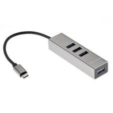 Telecom Переходник USB 3.1 Type-C ->4 USB3.0, Aluminum Shell, 0.2м Telecom <TA310C>[7958820049695]