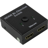 Telecom Разветвитель HDMI 2->1, переключатель HDMI 1->2, двунаправленный <TTS5015>[6937510891870]