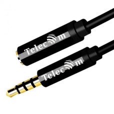 Telecom <TAV7179M-1M> Кабель удлинит 3.5 Jack (M) - 3.5 Jack (F), 1м PRO [7958820049637]