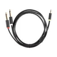 Telecom <TAV6168-1.5M> Кабель-адаптер 3.5ST(M)/2X6.35 ST(M), 1.5м, PRO [7958820049972]