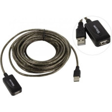 Telecom Кабель USB2.0-repeater, удлинительный активный <Am->Af> 10м <TUS7049-10M> [6926123512029]