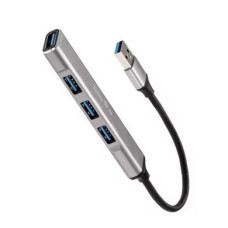 Telecom <TA308U> Переходник USB 3.0 ->USB3.0+3 USB2.0, Aluminum Shell, 0.2м [7958820049743]