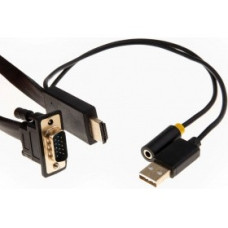 Telecom Кабель-переходник HDMI+audio+USB -> VGA_M/M 1,8м <TA675-1.8M> [6926123465028]