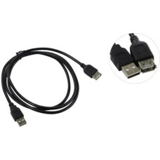 TELECOM Кабель удлинительный USB2.0 <Am->Af> 1,5 м черный <TUS6990-1.5M>[6938510900104]