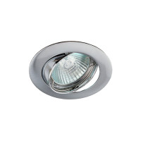 Светильник ЭРА C0043656 KL1A CH MR16 12V/220V 50W хром, поворотный