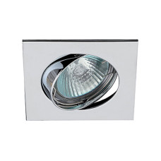 Светильник ЭРА C0043661 KL2A CH MR16 12V/220V 50W хром, квадрат, поворотный