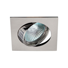 Светильник ЭРА C0043662 KL2A SN MR16 12V/220V 50W сатин никель, квадрат, поворотный