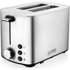 FIRST FA-5367-3 Steel 5367-3 Тостер, 850 Вт, Количество тостов: 2.Ломтик до 4 см, размер до 14х11 см. Стальной