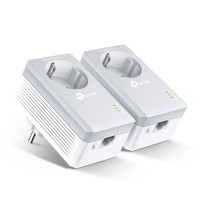 TP-Link TL-PA4010P KIT AV600 Комплект адаптеров Powerline со встроенной розеткой