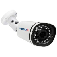 TRASSIR TR-D2121IR3 v6 2.8 Уличная 2Мп IP-камера с ИК-подсветкой. Матрица 1/2.7" CMOS, разрешение 2Мп FullHD (1920?1080) @25fps, чувствительность: 0.005Лк (F1.8), режим "день/ночь" (механический ИК-фи