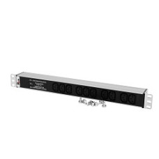 ЦМО Блок розеток Rem-10 без шнура с фил. и инд., 10 IEC 60320 C13, вход IEC 60320 C14, 10A, алюм., 19" (R-10-10C13-FI-440-Z)