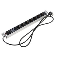 ЦМО Блок розеток Rem-16 с фил. и инд., 7 Shuko, 16A, алюм., 19", шнур 1,8 м. (R-16-7S-FI-440-1.8 )