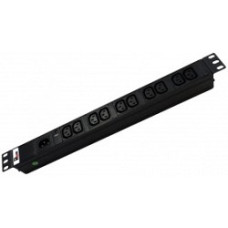 ЦМО Блок розеток Rem-10 без шнура с инд., 10 IEC 60320 C13, вход IEC 60320 C14, 10A, алюм., 19" (R-10-10C13-I-440-Z)